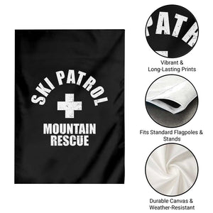 Ski Patrol Mountain Rescue Garden Flag Winter Slopes Skiing Snowboarding TS11 Print Your Wear