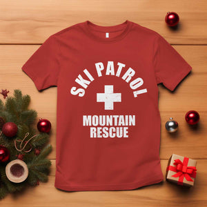 Ski Patrol Mountain Rescue T Shirt Winter Slopes Skiing Snowboarding TS11 Red Print Your Wear