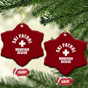Ski Patrol Mountain Rescue Ceramic Ornament Winter Slopes Skiing Snowboarding TS11 Print Your Wear