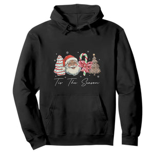 Funny Black Christmas Hoodie Tis The Season African American Santa TS11 Black Print Your Wear