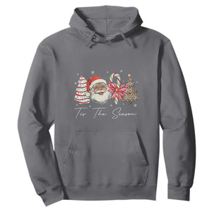 Funny Black Christmas Hoodie Tis The Season African American Santa TS11 Charcoal Print Your Wear