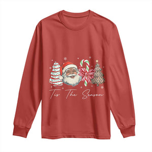 Funny Black Christmas Long Sleeve Shirt Tis The Season African American Santa TS11 Red Print Your Wear