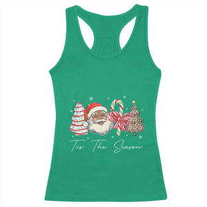 Funny Black Christmas Racerback Tank Top Tis The Season African American Santa TS11 Irish Green Print Your Wear
