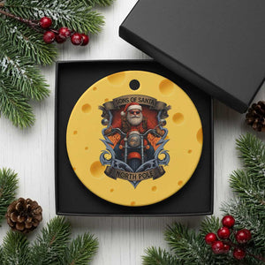 Funny Christmas Motorcycle Santa Ceramic Ornament Sons Of Santa North Pole Xmas Biker TS11 1pc Yellow Cheese Print Your Wear