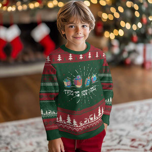 Funny Hanukkah Ugly Christmas Sweater This Is How I Roll Dreidel Chanukah Jew TS11 Christmas Print Your Wear