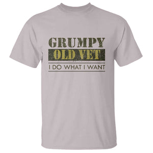 Funny Grumpy Old Vet I Do What I Want T Shirt Military Veteran TS11 Ice Gray Print Your Wear