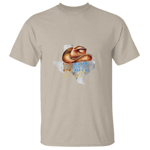Funny 100th Day Of School Cowboy T Shirt 100 Days Y'all TX map TS11 Sand Print Your Wear