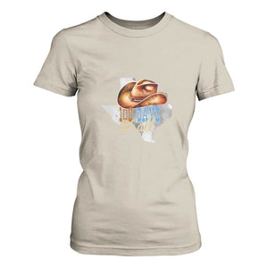 Funny 100th Day Of School Cowboy T Shirt For Women 100 Days Y'all TX map TS11 Sand Print Your Wear