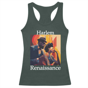 Harlem Renaissance Racerback Tank Top Jazz Music 1920s Black History Month TS11 Dark Forest Green Print Your Wear