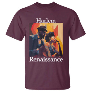Harlem Renaissance T Shirt Jazz Music 1920s Black History Month TS11 Maroon Print Your Wear