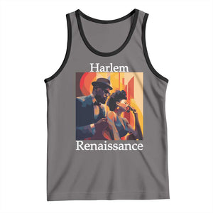 Harlem Renaissance Tank Top Jazz Music 1920s Black History Month TS11 Deep Heather Black Print Your Wear