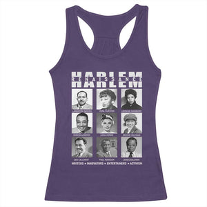 Harlem Renaissance Racerback Tank Top Black Writers Innovators Entertainers Activism Black History Month TS11 Purple Print Your Wear