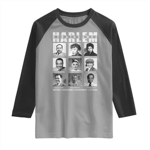 Harlem Renaissance Raglan Shirt Black Writers Innovators Entertainers Activism Black History Month TS11 Sport Gray Black Print Your Wear