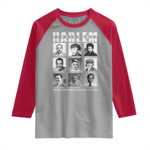 Harlem Renaissance Raglan Shirt Black Writers Innovators Entertainers Activism Black History Month TS11 Sport Gray Red Print Your Wear