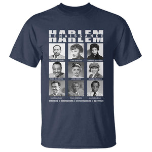 Harlem Renaissance T Shirt Black Writers Innovators Entertainers Activism Black History Month TS11 Navy Print Your Wear