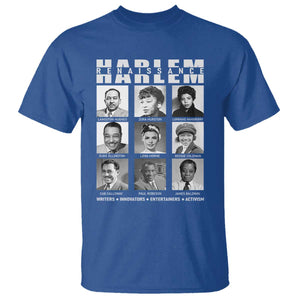 Harlem Renaissance T Shirt Black Writers Innovators Entertainers Activism Black History Month TS11 Royal Blue Print Your Wear