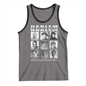Harlem Renaissance Tank Top Black Writers Innovators Entertainers Activism Black History Month TS11 Deep Heather Black Print Your Wear