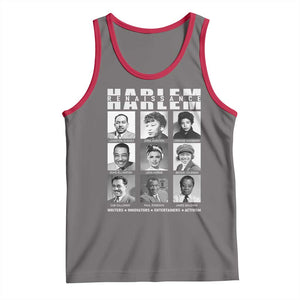 Harlem Renaissance Tank Top Black Writers Innovators Entertainers Activism Black History Month TS11 Deep Heather Red Print Your Wear
