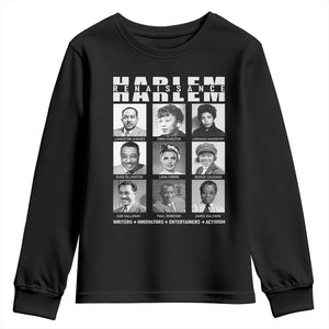 Harlem Renaissance Youth Sweatshirt Black Writers Innovators Entertainers Activism Black History Month TS11 Black Print Your Wear