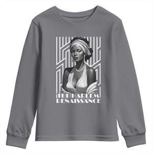 The Harlem Renaissance Youth Sweatshirt Black Woman 1920s Black History Month TS11 Charcoal Print Your Wear
