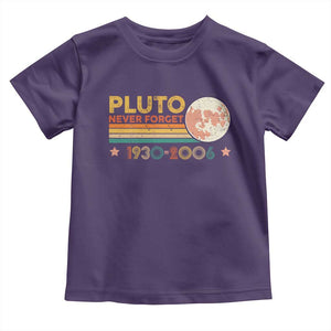 Funny Never Forget Pluto 1930 2006 Toddler T Shirt Retro Stripes TS11 Purple Print Your Wear