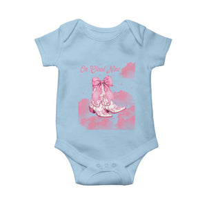 On Cloud Nine Baby Onesie 9th Birthday Bday Girl Pink Coquette Cowgirl Boots TS11 Light Blue Print Your Wear