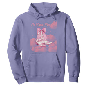 On Cloud Nine Hoodie 9th Birthday Bday Girl Pink Coquette Cowgirl Boots TS11 Violet Print Your Wear