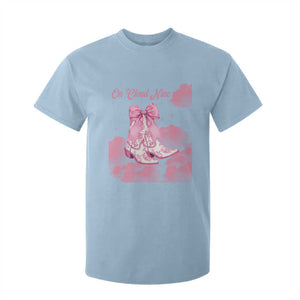On Cloud Nine T Shirt For Kid 9th Birthday Bday Girl Pink Coquette Cowgirl Boots TS11 Light Blue Print Your Wear