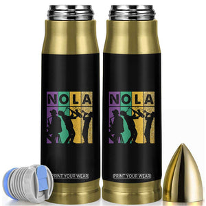 Mardi Gras NOLA New Orleans Carnival Jazz Music Glitter Print Bullet Tumbler TS11 Black Print Your Wear