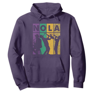 Mardi Gras NOLA New Orleans Carnival Jazz Music Glitter Print Hoodie TS11 Purple Print Your Wear