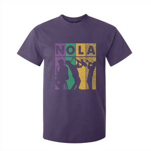 Mardi Gras NOLA New Orleans Carnival Jazz Music Glitter Print T Shirt For Kid TS11 Purple Print Your Wear