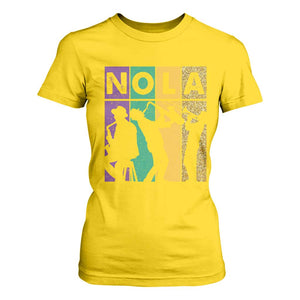 Mardi Gras NOLA New Orleans Carnival Jazz Music Glitter Print T Shirt For Women TS11 Daisy Print Your Wear