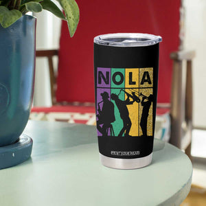 Mardi Gras NOLA New Orleans Carnival Jazz Music Glitter Print Tumbler Cup TS11 Print Your Wear