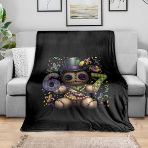 Funny Mardi Gras 67 Voodoo Doll Throw Blanket Fat Tuesday Six Seven Meme TS11 Print Your Wear