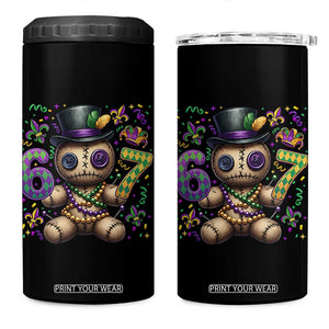 Funny Mardi Gras 67 Voodoo Doll 4 in 1 Can Cooler Tumbler Fat Tuesday Six Seven Meme TS11 One Size: 16 oz Black Print Your Wear