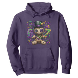 Funny Mardi Gras 67 Voodoo Doll Hoodie Fat Tuesday Six Seven Meme TS11 Purple Print Your Wear