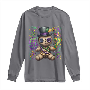 Funny Mardi Gras 67 Voodoo Doll Long Sleeve Shirt Fat Tuesday Six Seven Meme TS11 Charcoal Print Your Wear