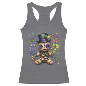 Funny Mardi Gras 67 Voodoo Doll Racerback Tank Top Fat Tuesday Six Seven Meme TS11 Charcoal Print Your Wear
