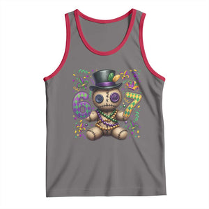 Funny Mardi Gras 67 Voodoo Doll Tank Top Fat Tuesday Six Seven Meme TS11 Deep Heather Red Print Your Wear