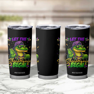 Let The Shenanigans Begin Mardi Gras 67 Meme Tumbler Cup Funny Alligator Mardigator Six Seven TS11 Print Your Wear