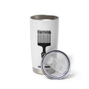 Afro Pick Comb Strong Black Power Fist Tumbler Cup TS11 Print Your Wear