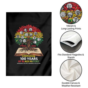 Celebrating 100 Years Of Black History Honoring The Past Inspiring The Future Garden Flag Black Leaders TS11 Print Your Wear