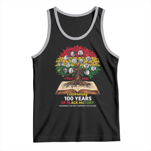 Celebrating 100 Years Of Black History Honoring The Past Inspiring The Future Tank Top Black Leaders TS11 Black Athletic Heather Print Your Wear