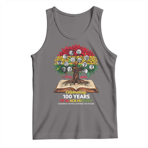 Celebrating 100 Years Of Black History Honoring The Past Inspiring The Future Tank Top Black Leaders TS11 Deep Heather Print Your Wear