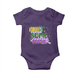 Play Some Boosie Mardi Gras Baby Onesie Funny Fat Tuesday Coquette Louisiana Carnival TS11 Purple Print Your Wear