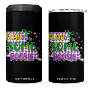 Play Some Boosie Mardi Gras 4 in 1 Can Cooler Tumbler Funny Fat Tuesday Coquette Louisiana Carnival TS11 One Size: 16 oz Black Print Your Wear