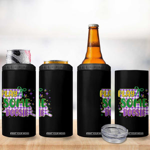 Play Some Boosie Mardi Gras 4 in 1 Can Cooler Tumbler Funny Fat Tuesday Coquette Louisiana Carnival TS11 Print Your Wear