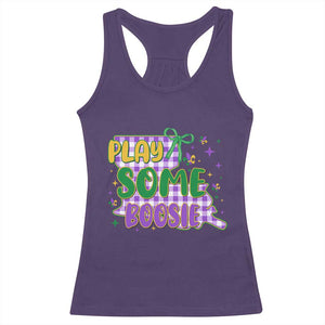 Play Some Boosie Mardi Gras Racerback Tank Top Funny Fat Tuesday Coquette Louisiana Carnival TS11 Purple Print Your Wear