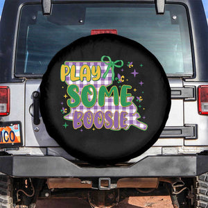Play Some Boosie Mardi Gras Spare Tire Cover Funny Fat Tuesday Coquette Louisiana Carnival TS11 No hole Black Print Your Wear