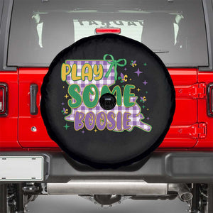 Play Some Boosie Mardi Gras Spare Tire Cover Funny Fat Tuesday Coquette Louisiana Carnival TS11 Black Print Your Wear